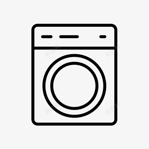 洗衣机洗衣房家具套装3图标svg_新图网 https://ixintu.com 家具套装3 洗衣房 洗衣机