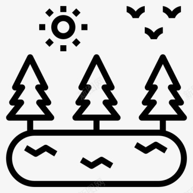 环境生态森林图标图标