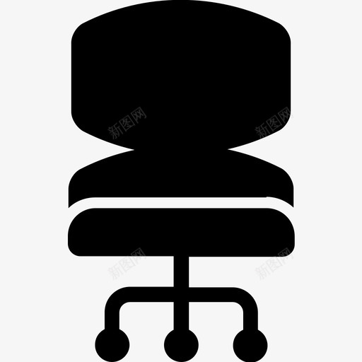 办公椅家具旋转椅图标svg_新图网 https://ixintu.com 办公椅 室内装饰雕文图标 家具 旋转椅 转椅