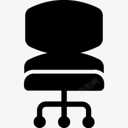 装饰转椅办公椅家具旋转椅图标高清图片