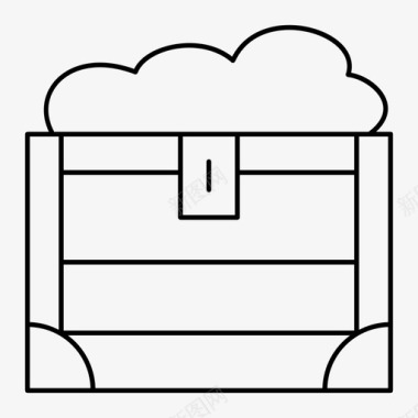 宝箱箱子容器图标图标