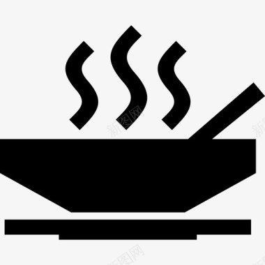汤热的晚餐图标图标