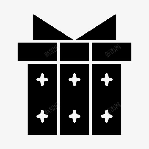 圣诞礼物礼盒礼物图标svg_新图网 https://ixintu.com 圣诞礼物 礼物 礼盒
