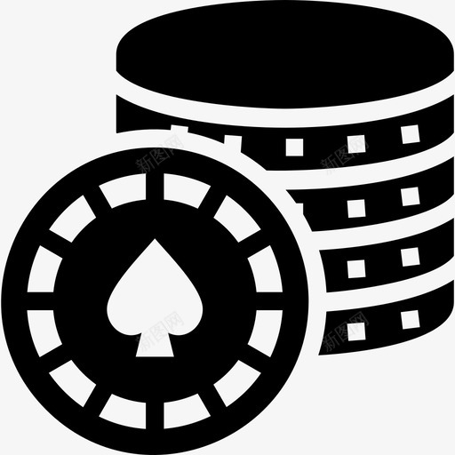 赌场筹码硬币赌博图标svg_新图网 https://ixintu.com 扑克 硬币 赌博 赌场和赌博 赌场筹码