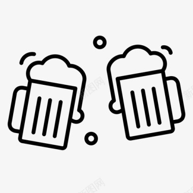 啤酒酒精干杯图标图标