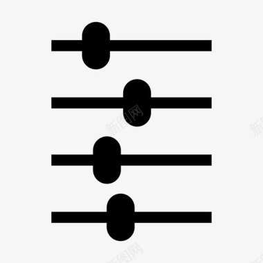 均衡器音频滤波器图标图标