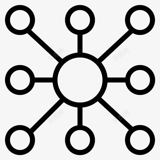 连通性联系沟通图标svg_新图网 https://ixintu.com 关系 地理 沟通 联系 连通性
