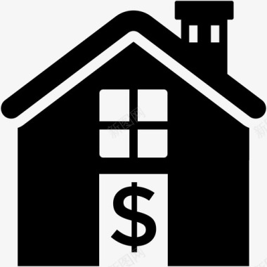 房屋贷款房屋融资抵押贷款图标图标