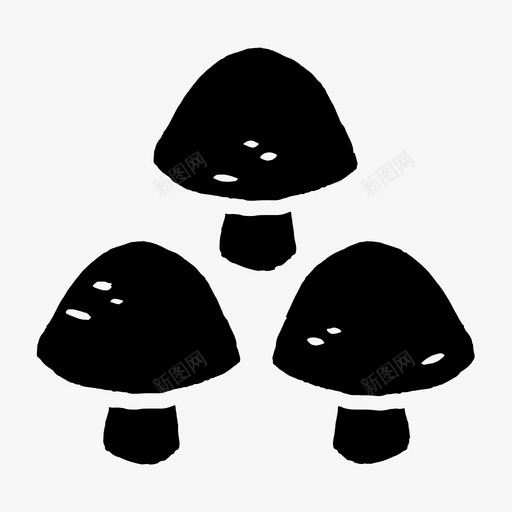 蘑菇有机植物图标svg_新图网 https://ixintu.com 有机 植物 蔬菜 蘑菇