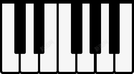 钢琴乐器钢琴键图标图标