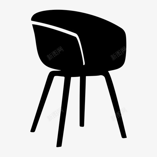 椅子舒适家具图标svg_新图网 https://ixintu.com 家具 椅子 舒适