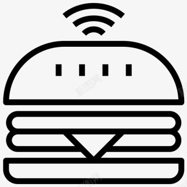 餐厅wifi快餐食品图标图标