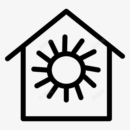 房产房屋房产实线图标svg_新图网 https://ixintu.com 房产 房产实线图标 房屋