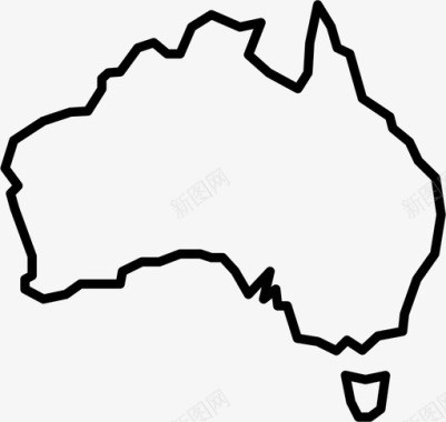 澳大利亚堪培拉大陆图标图标