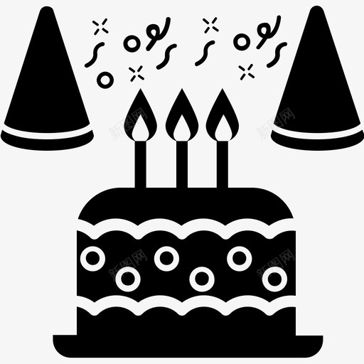 生日蛋糕生日聚会庆祝图标svg_新图网 https://ixintu.com 内部和装饰雕文图标 庆祝 生日聚会 生日蛋糕 聚会庆祝