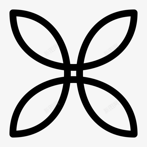 图案装饰花图标svg_新图网 https://ixintu.com 图案 花 花的轮廓 装饰