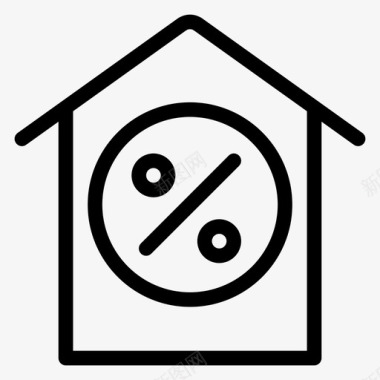 折扣房产房子图标图标