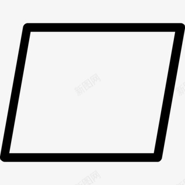平行四边形几何学家图标图标