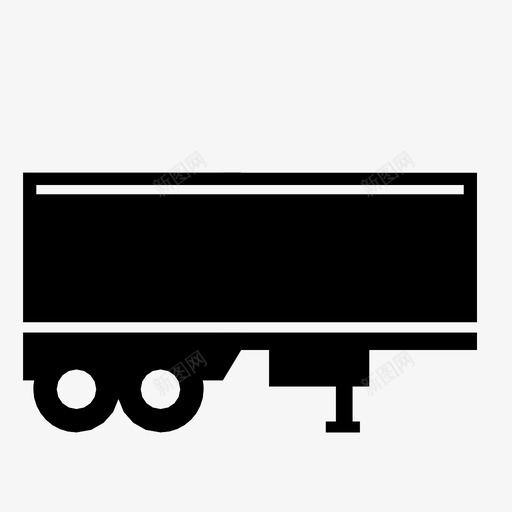 停放拖车半挂车运输工具图标svg_新图网 https://ixintu.com 停放拖车 半挂车 卡车 运输工具 运输工具和卡车