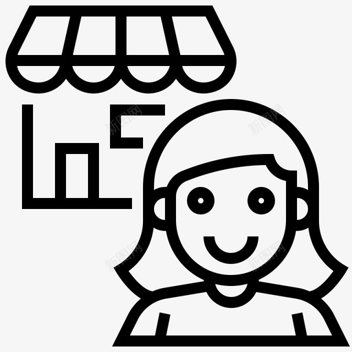 购物商业女孩图标svg_新图网 https://ixintu.com 商业 在线 女孩 支付 网上购物 购物