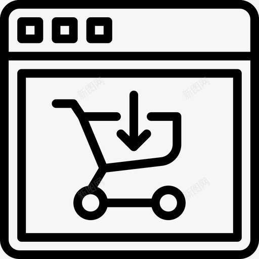 添加到购物车购买商业图标svg_新图网 https://ixintu.com 商业 添加到购物车 漂亮的购物提纲 购买 购物 销售