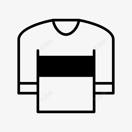 毛衣服装时装图标svg_新图网 https://ixintu.com 时装 服装 毛衣 衬衫 长袖