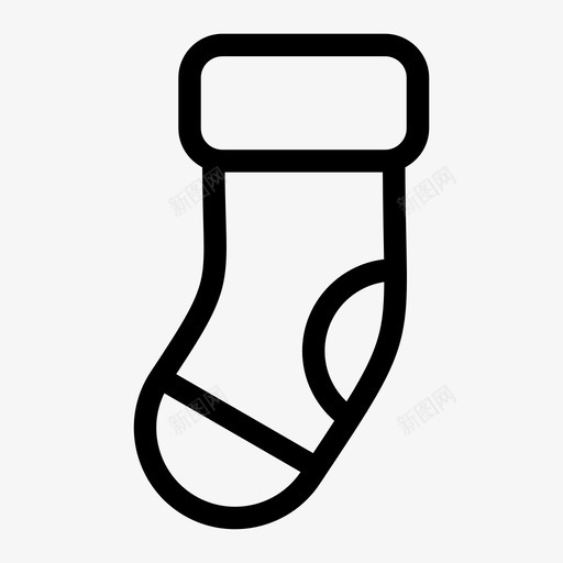 圣诞袜丝袜袜子图标svg_新图网 https://ixintu.com 丝袜 圣诞袜 袜子