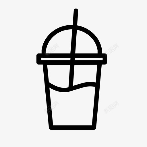 奶昔饮料冷冻图标svg_新图网 https://ixintu.com 冰沙 冷冻 奶昔 斯鲁比 有趣的食物 饮料