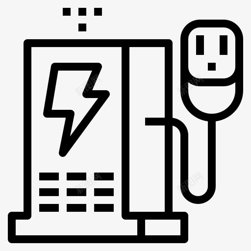充电器电动服务图标svg_新图网 https://ixintu.com 充电器 工作站 服务 机器人 现场 电动