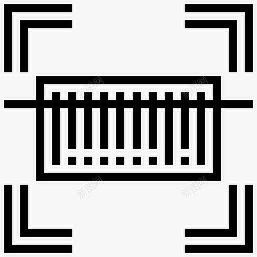 条形码扫描仪标签二维码图标svg_新图网 https://ixintu.com 二维码 条形码扫描仪 标签 阅读器