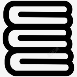 洗衣包毛巾洗衣房生活方式图标高清图片