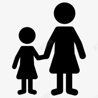 母女民族图标图标