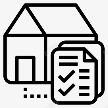 房屋文件银行表格图标图标
