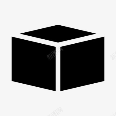 盒子立方体包裹图标图标
