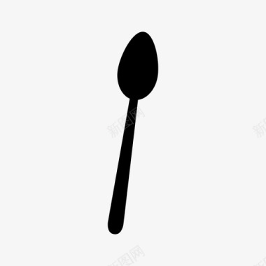 勺子食用金属图标图标