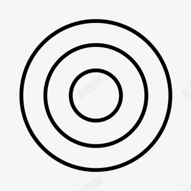 目标圆圈电子商务图标图标