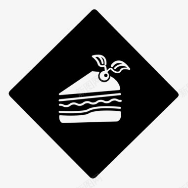 蛋糕面包店吃的图标图标