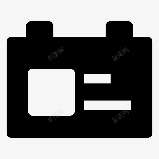 通行证卡身份证图标svg_新图网 https://ixintu.com 卡 身份证 通行证