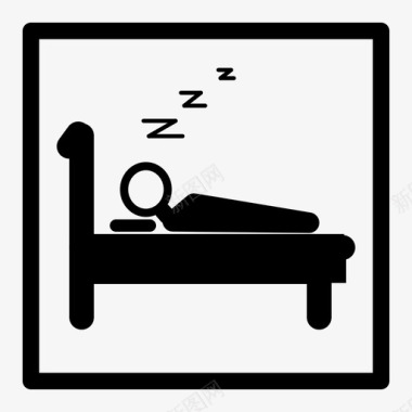 睡觉休息房间图标图标