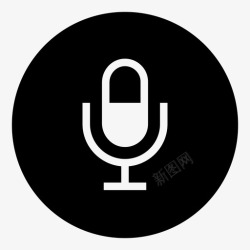 录音机按钮录制按钮音频麦克风图标高清图片