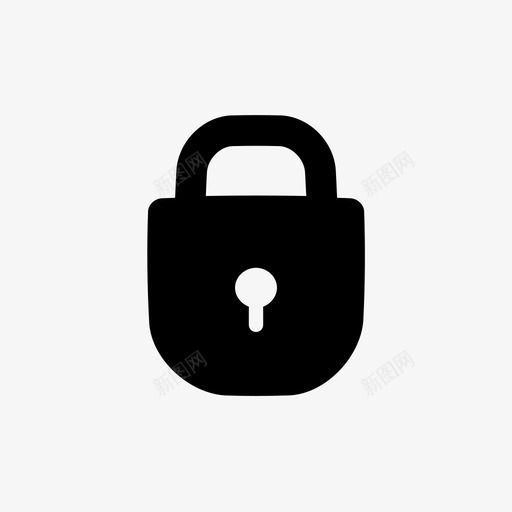 挂锁安全接口标志符号图标svg_新图网 https://ixintu.com 安全 挂锁 接口标志符号