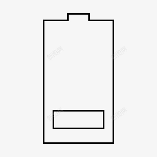 电池空载能量图标svg_新图网 https://ixintu.com 低 功率 电池 电池外形 空载 能量