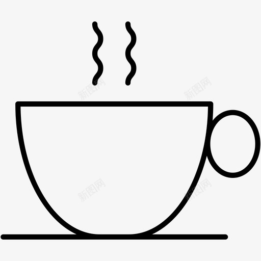 杯子咖啡茶杯图标svg_新图网 https://ixintu.com 冬天 咖啡 杯子 茶杯