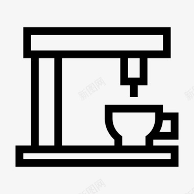 浓缩咖啡机电器咖啡机图标图标