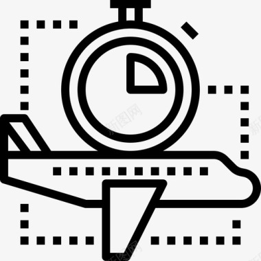 节省时间飞机运输图标图标