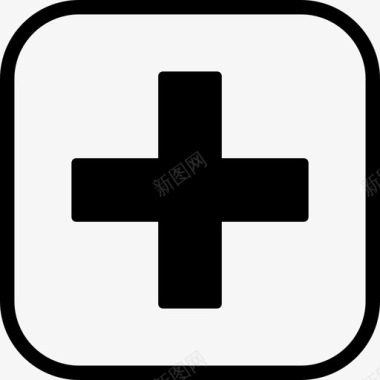 医院十字标志适应症图标图标