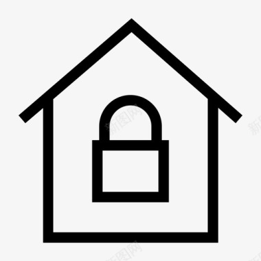 安全家房子图标图标