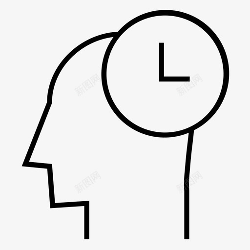 计划思想时间图标svg_新图网 https://ixintu.com 思想 时间 计划