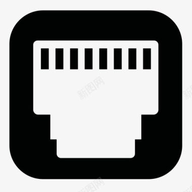 ip插座连接以太网图标图标