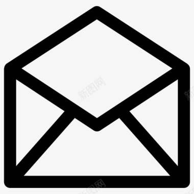 电子邮件信封阅读电子邮件图标图标